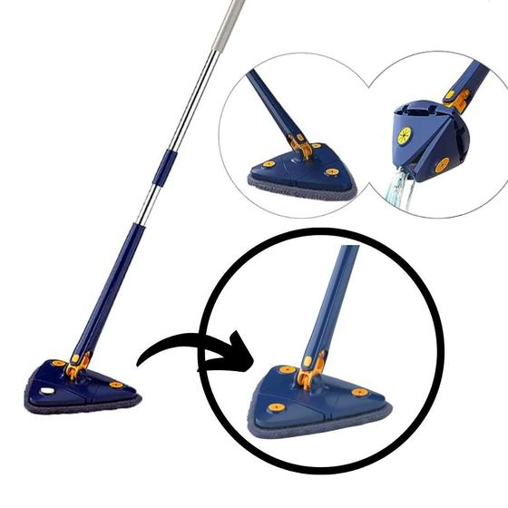 Mop Triangular Giratório 360 Esfregão Triangular Limpa Cantos e Vidro é boa?