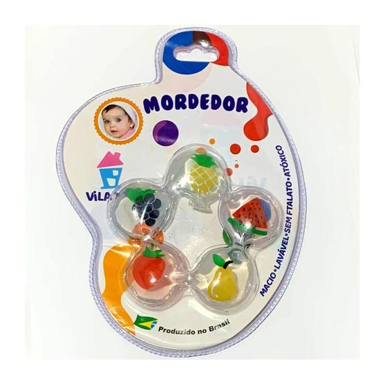 Imagem de Mordedor bebe macio com agua vila toy refreável - sortido