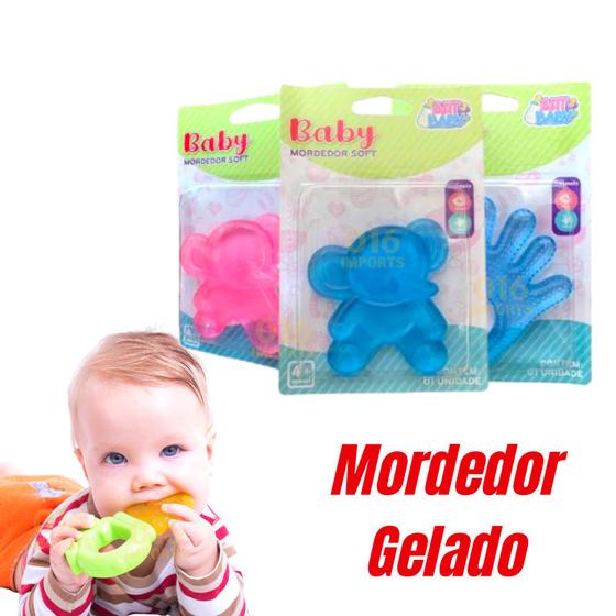 Imagem de Mordedor de Bebê Gelo Gelado Infantil Maozinha Elefante Top