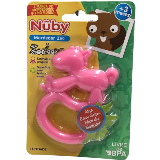Imagem de Mordedor Infantil Zoo Textura Suave com Alça +3meses - Nuby