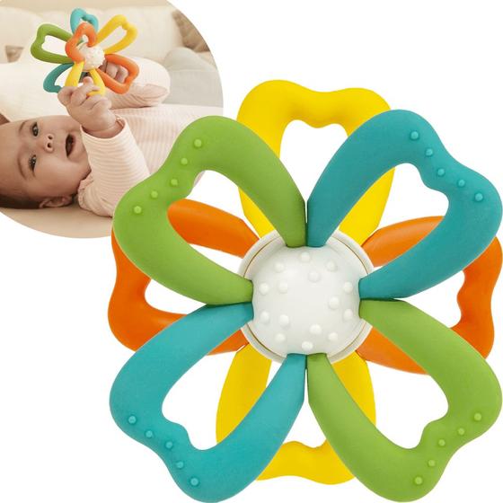 Imagem de Mordedor Para Bebe Sensorial 360 Interativo 100% Atóxico