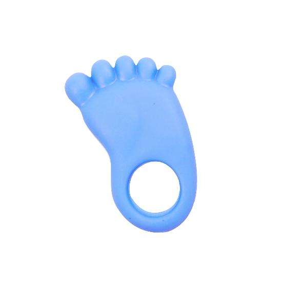 Imagem de Mordedor Pezinho Macio Denticao Anti Stress Gengiva Bebe +4m