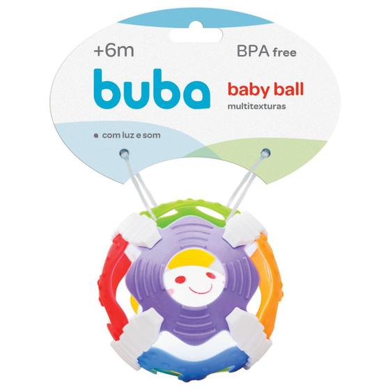 Imagem de Mordedor Sensorial Baby Ball Multitexturas Com Luz E Som 6691 Buba