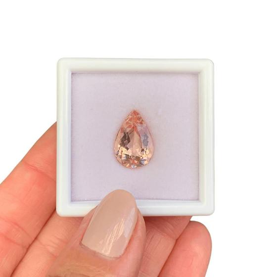 Imagem de Morganita Peachy Gota 6,12ct