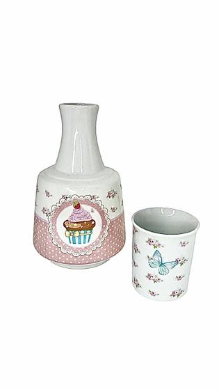 Imagem de Moringa Porcelana Wincy 750ml Com Copo