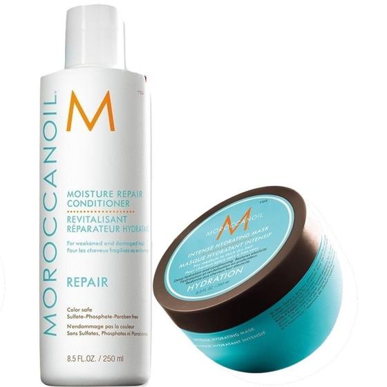 Imagem de Moroccanoil Máscara Hidratação + Condicionador Repair 250ml