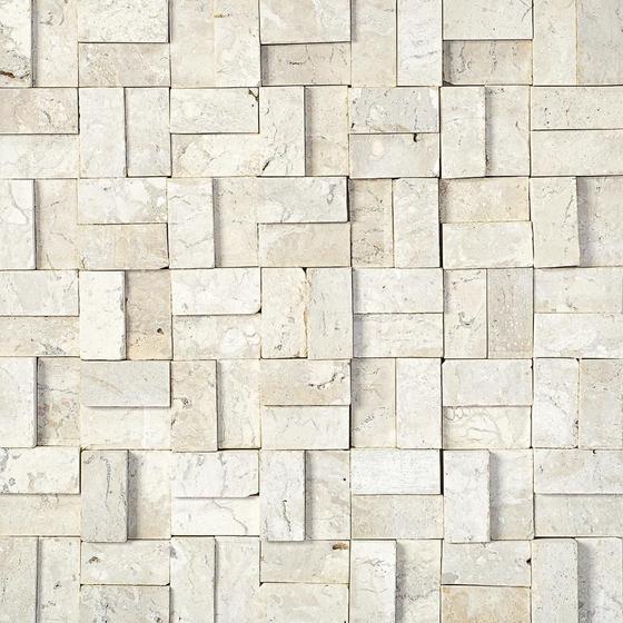 Imagem de Mosaico de pedra travertino 30x30