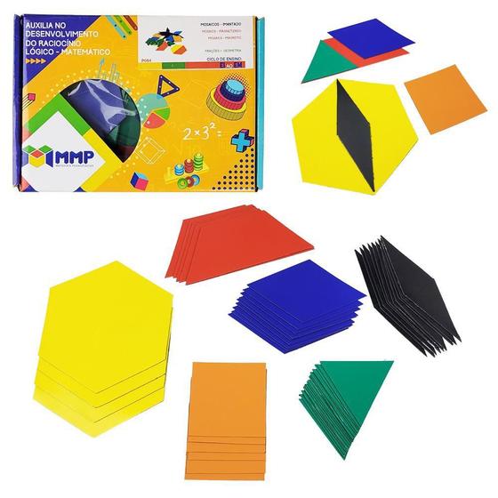 Imagem de Mosaico Geométrico Imantado Professor Material Pedagógico