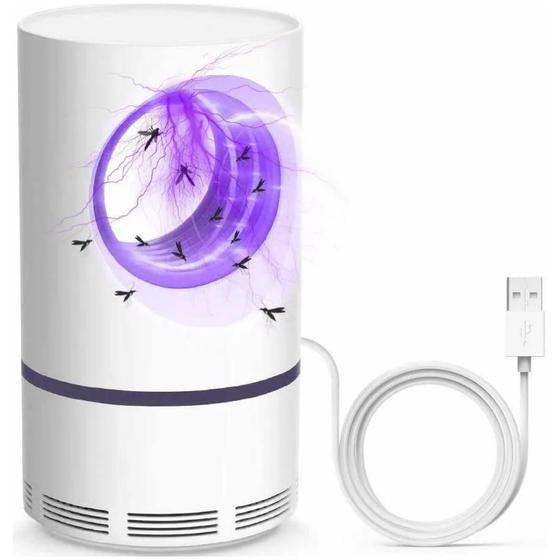 Imagem de Mosquiteiro Luminária Elétrico USB LED Repelente Armadilha Mata Mosquito Moscas Pernilongo