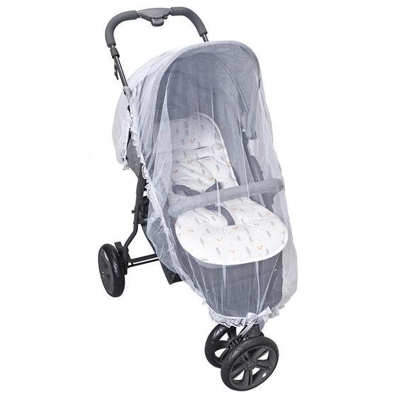 Imagem de Mosquiteiro Para Carrinho Batistela Baby Branco - 02560