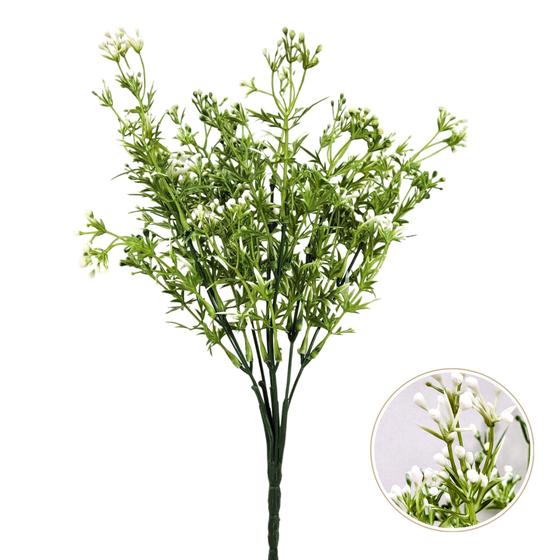 Imagem de Mosquitinho Branco Flor Do Campo 35Cm Planta Artificial