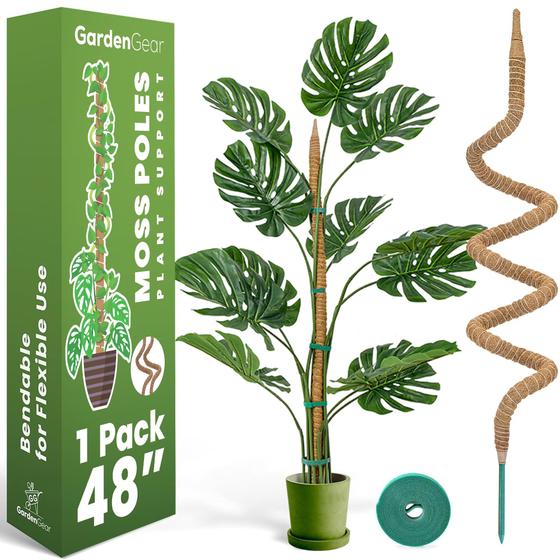 Imagem de Moss Pole Monstera Plant Support 48" GardenGear, pacote com 1