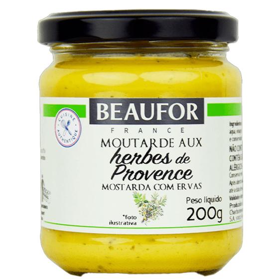 Imagem de Mostarda Francesa Dijon Com Ervas de Provence Beaufor 200g