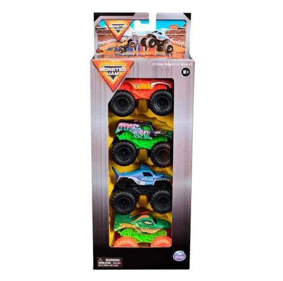 Imagem de Moster Jam Kit Com 4 Carrinhos Clássicos - Sunny 3344