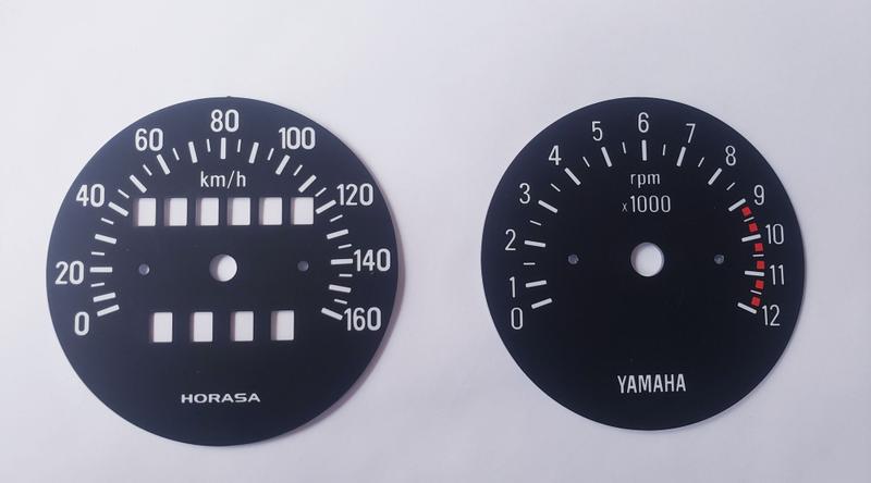 Imagem de Mostrador Painel Yamaha Rd 125 Ano 85/91 Meia Lua