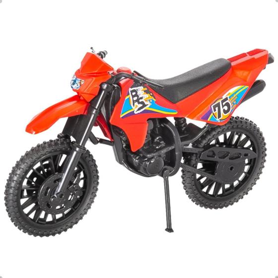 Imagem de Moto Brinquedo Mini Moto Trilha na Solapa  BS Toys Cross radical