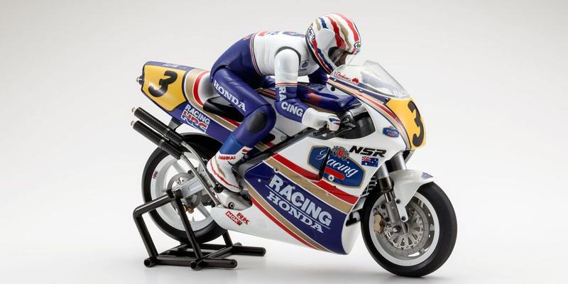 Imagem de Moto Controle Remoto Kyosho 1/8 EP Honda NSR500 1991 KIT