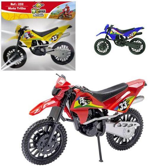 Imagem de Moto cross trilha roda livre colors 27cm na solapa - BS TOYS