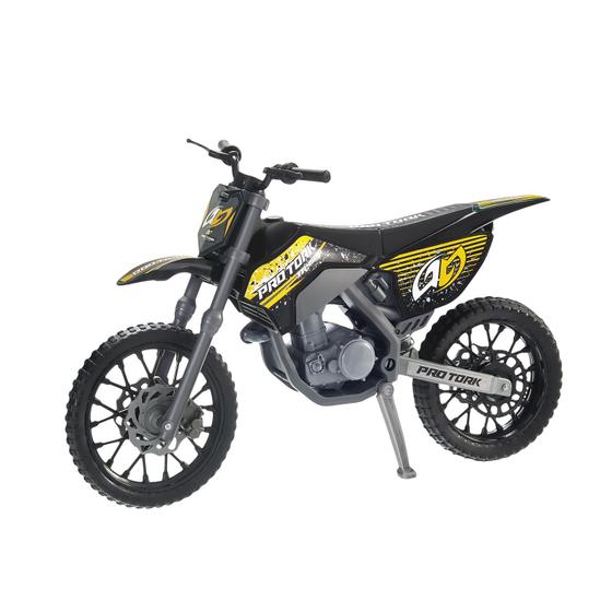 Imagem de Moto De Brinquedo Motocross Pro Tork Pneus De Borracha - Usual Brinquedos