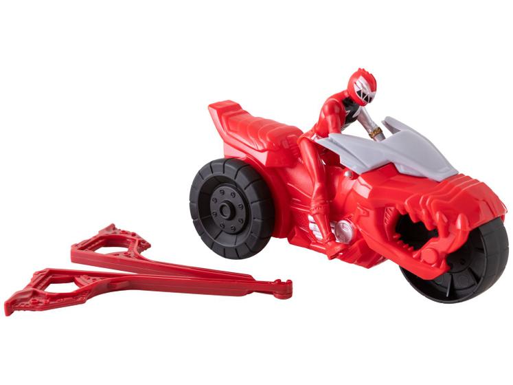 Moto de Brinquedo Power Rangers Dino Fury Rip N Go - T-Rex Roda Livre ...