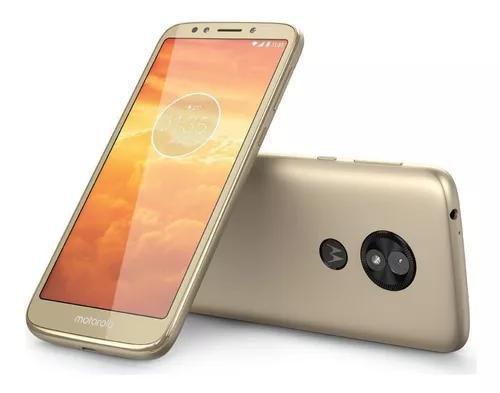 Celular Smartphone Motorola Moto E5 Play Xt1920 16gb Dourado - Dual Chip