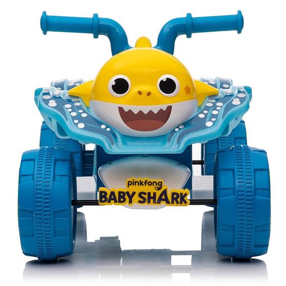 Imagem de Moto Elétrica Carrinho Infantil Mini Quadriciclo Baby Shark