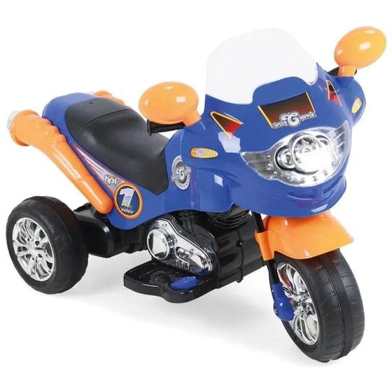 Imagem de Moto Elétrica Homeplay Speed Chopper Azul - 248