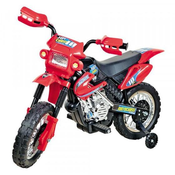 Moto Elétrica Infantil BZ R1 12V Vermelha com Rodinhas de Apoio, Música e  Luzes BARZI MOTORS