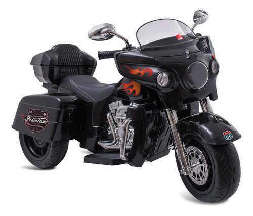 Imagem de Moto Eletrica Infantil Bandeirante King Rider 12v Black Preta