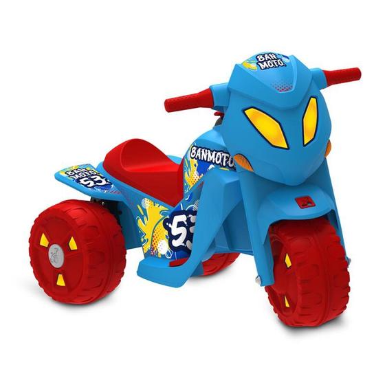 Imagem de Moto Elétrica Infantil Banmoto Azul 6v Bandeirante