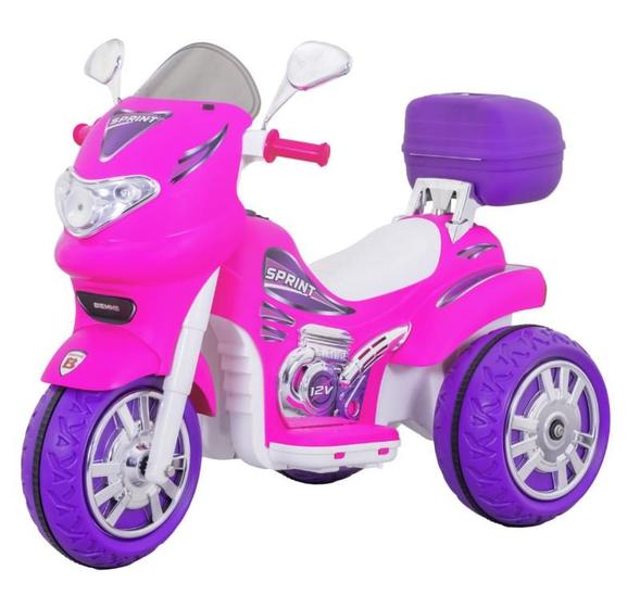 Imagem de Moto Elétrica Infantil de Passeio 12V Com Capacete Sprint Turbo Power Biemme