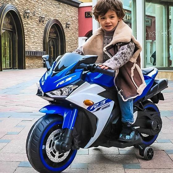 Moto Elétrica Infantil BMW S1000RR 12V Com Rodinha P Crianças De 3