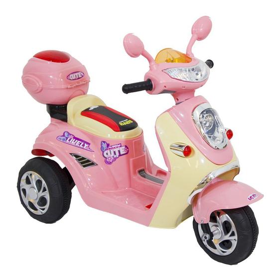 Moto Elétrica Infantil Bandeirante Gatinha Branca e Rosa 6V - Carrefour -  Carrefour