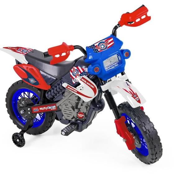 Imagem de Moto Elétrica Infantil Mini Motocross Com Bateria e Cabo