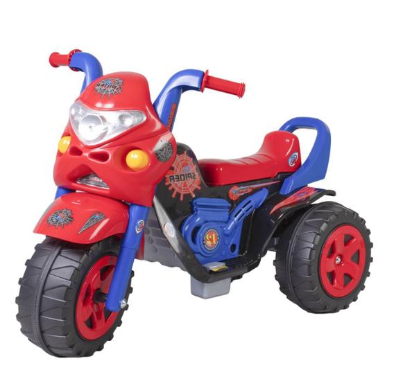 Moto Elétrica Infantil Para Passeio Triciclo Moto Super Raptor Biemme Bateria 12V Menor preço em Moto Elétrica Infantil Para Passeio Triciclo Moto Super Raptor Biemme Bateria 12V