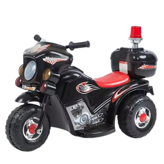 Imagem de Moto Elétrica Infantil Polícia com Baú 6v Som e Luz Giroflex