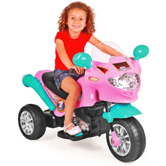 Imagem de Moto Elétrica Infantil Speed Chopper Rosa - Homeplay