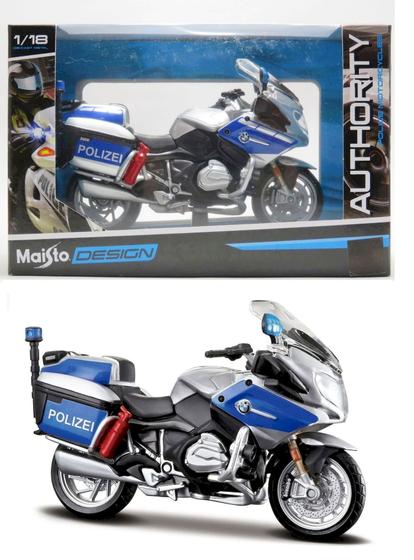 Imagem de Moto em Miniatura da Policia - Authority Police Motorcycles - 1/18 - Maisto