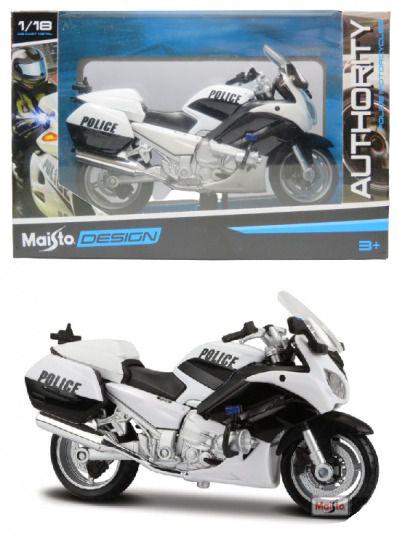 Imagem de Moto em Miniatura da Policia - Authority Police Motorcycles - 1/18 - Maisto