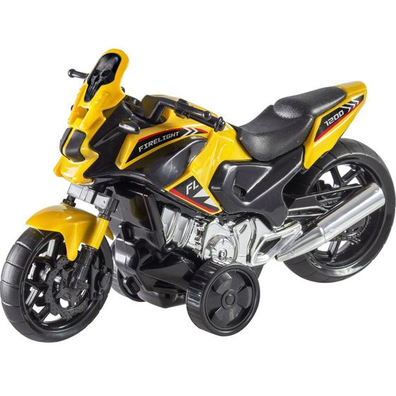 Imagem de Moto Fire Light Com Fricção Brinquedo Grande - Bs Toys