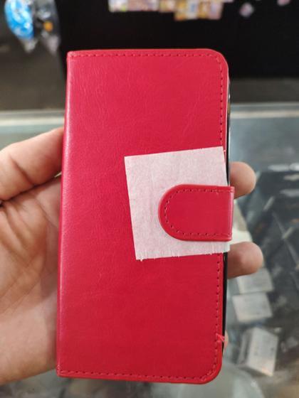 Imagem de Moto g7 play capinha carteira - preto vermelho