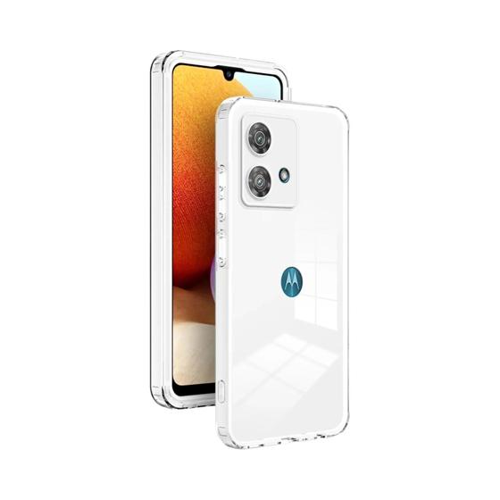 Imagem de Moto G73 G53 G13 G23 G10 G20 G30 G82 G84 Transparente Proteção De Corpo Inteiro Capa De Silicone