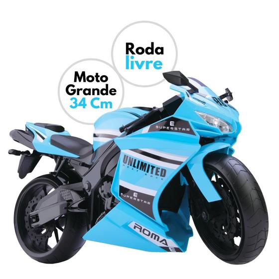 Imagem de Moto Infantil Brinquedo RM Motorcycle Moto Grande 34.5 Cm