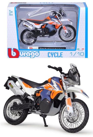 Imagem de Moto KTM 790 Adventure Rally - Cycle - 1/18 - Bburago