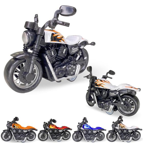 Imagem de Moto Miniatura De Brinquedo Infantil Com Fricção Coleção