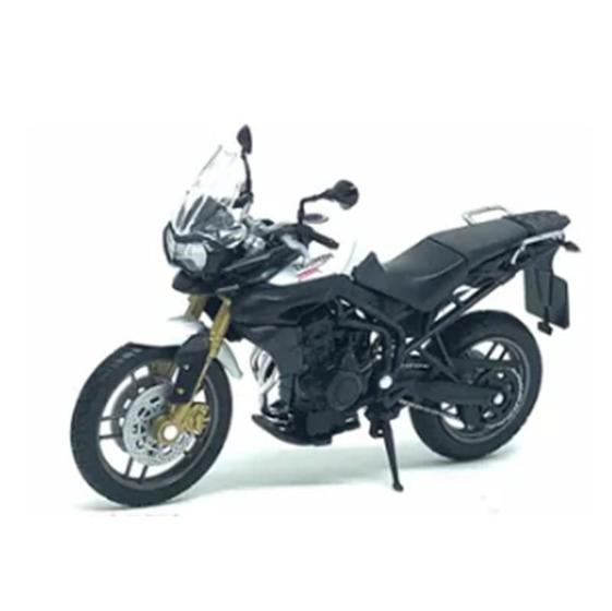 Imagem de Moto Miniatura Triumph Tiger 800 Esportiva Bonita Colecionar