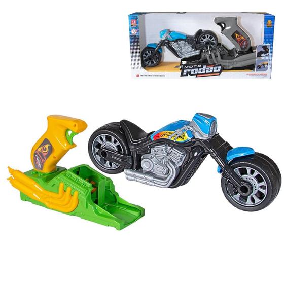 Imagem de Moto Rodão Brinquedo Disparador Gatilho Bs Toys