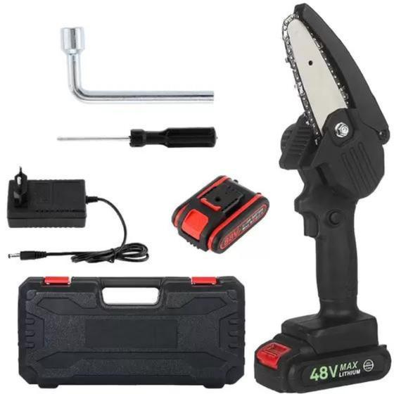 Moto Serra A Bateria Mini Serra Eletrica 48v Bivolt 400w Menor preço em Moto Serra A Bateria Mini Serra Eletrica 48v Bivolt 400w