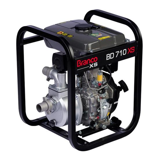 Imagem de Motobomba Autoesc. Diesel 2'' 5,0CV P. Manual BD710 Branco