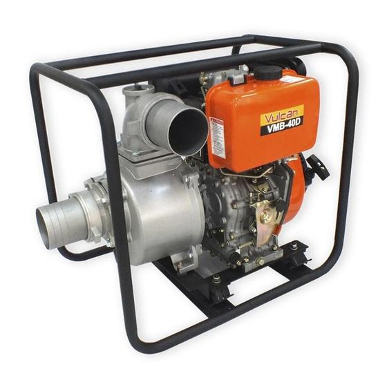 Imagem de Motobomba Diesel 4 Polegadas VMBE40D Vulcan Trent 9HP 406cc